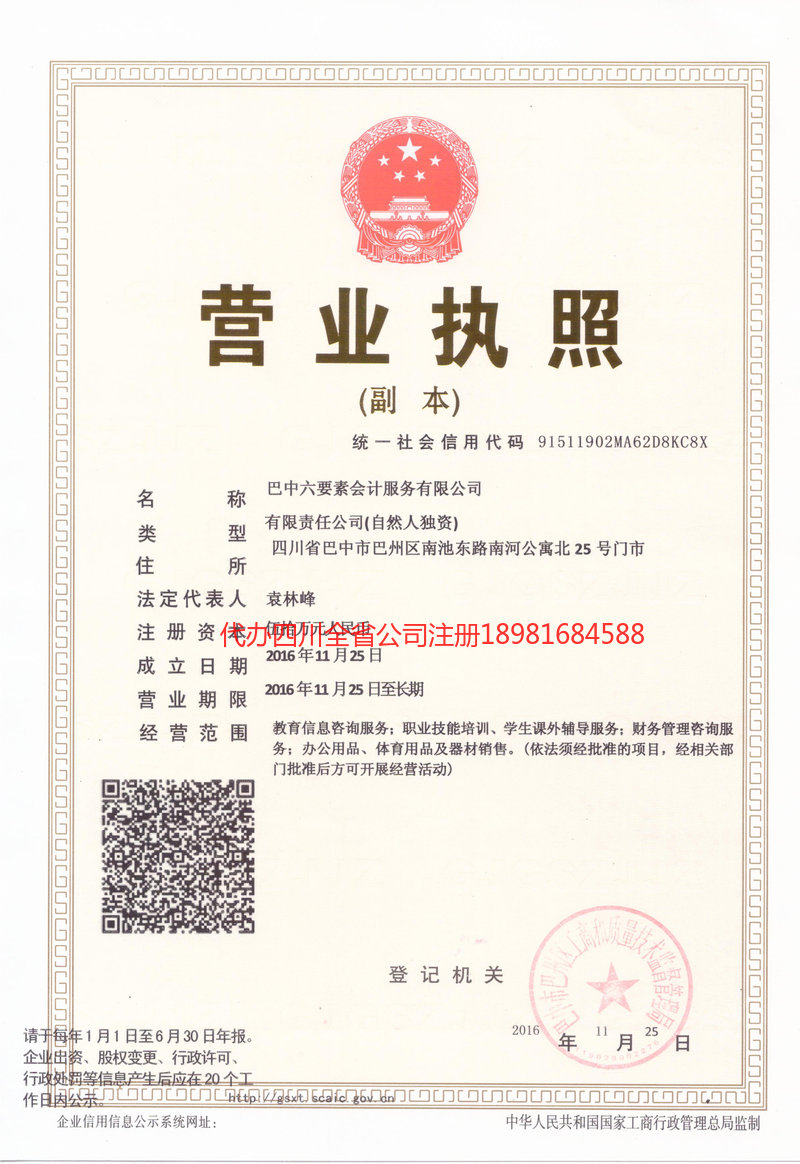 云南云南六要素会计服务有限公司